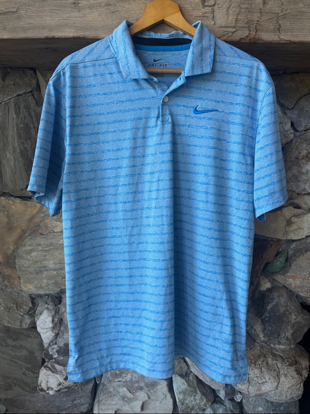 Nike Dri-FIT Tour Vapor Striped Golf Polo Men’s Large - Picture 2 of 12